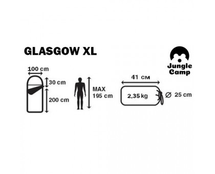 Спальный мешок Jungle Camp Glasgow XL