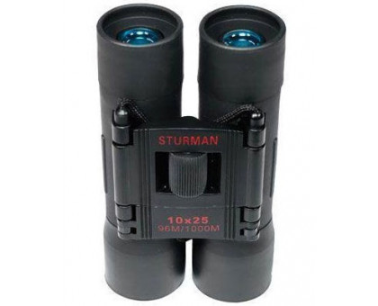 Бинокль STURMAN 10x25, черный